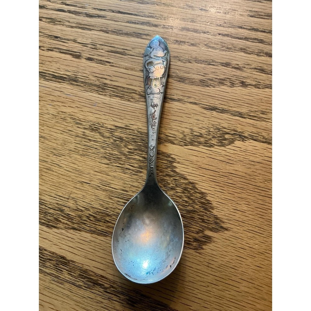 Vintage Mickey Mouse Branford Silver Plate Collectible Spoon Disney Silverware